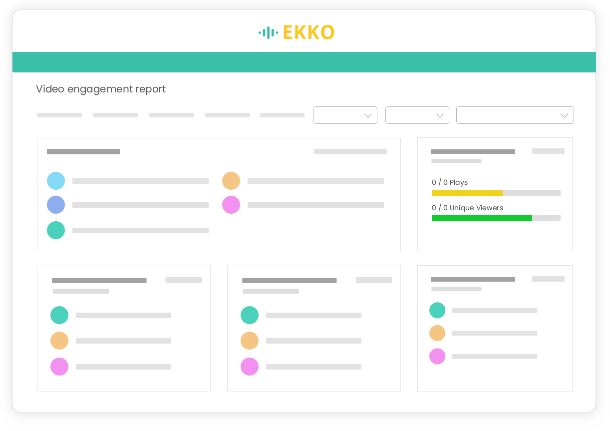 Video engagement report