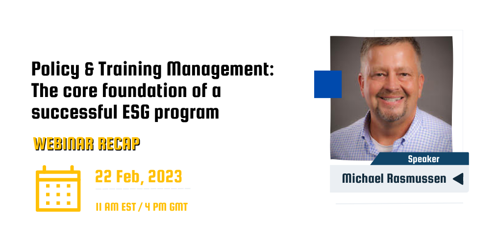 Webinar Recap Michael Rasmussen